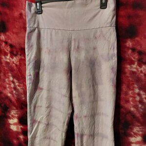 american apparel purple pink tie dye yoga pants